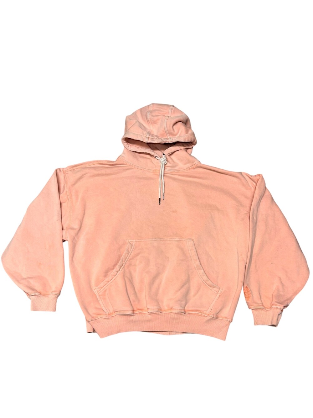 Free people Movement Hoodie Sweatshirt Womens Small pink Pullover Embroidered